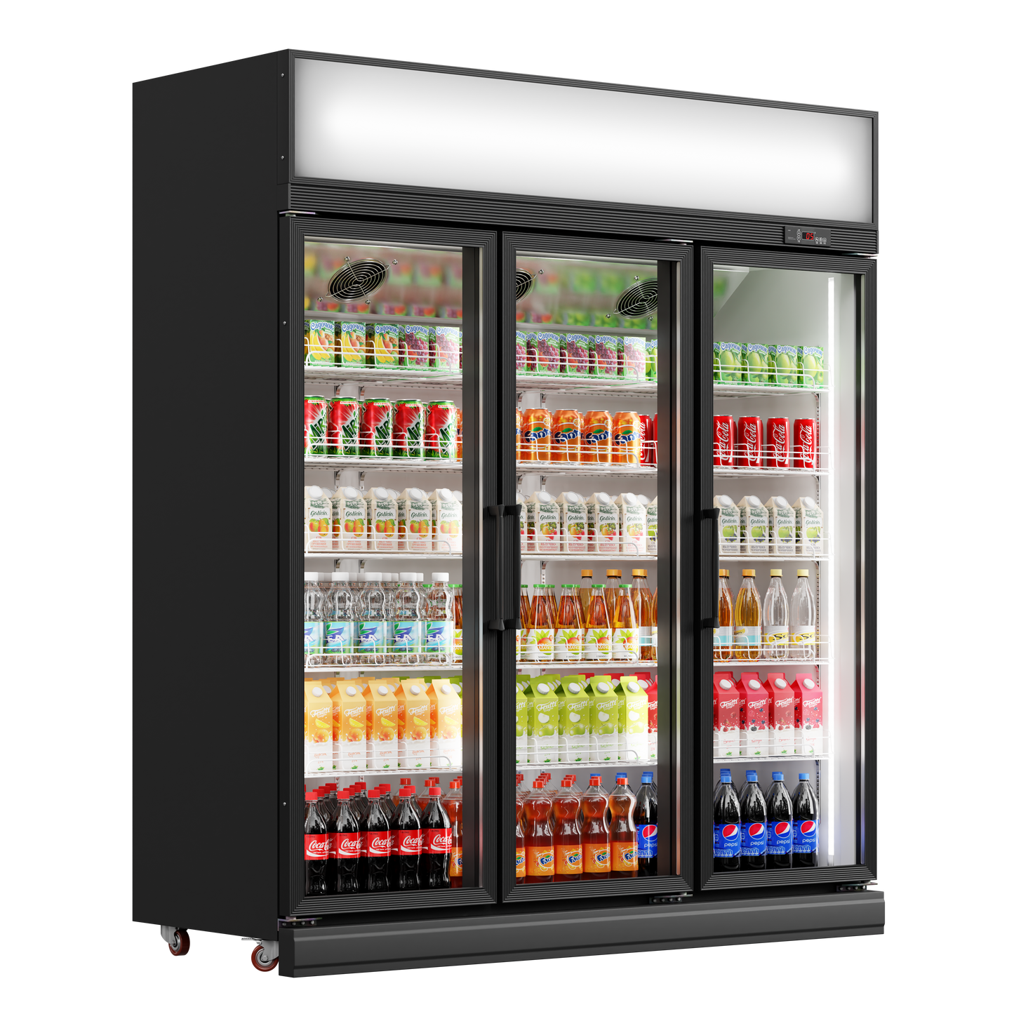 Glass Door Upright Chiller – 400L to 2400L, Multiple Sizes Available