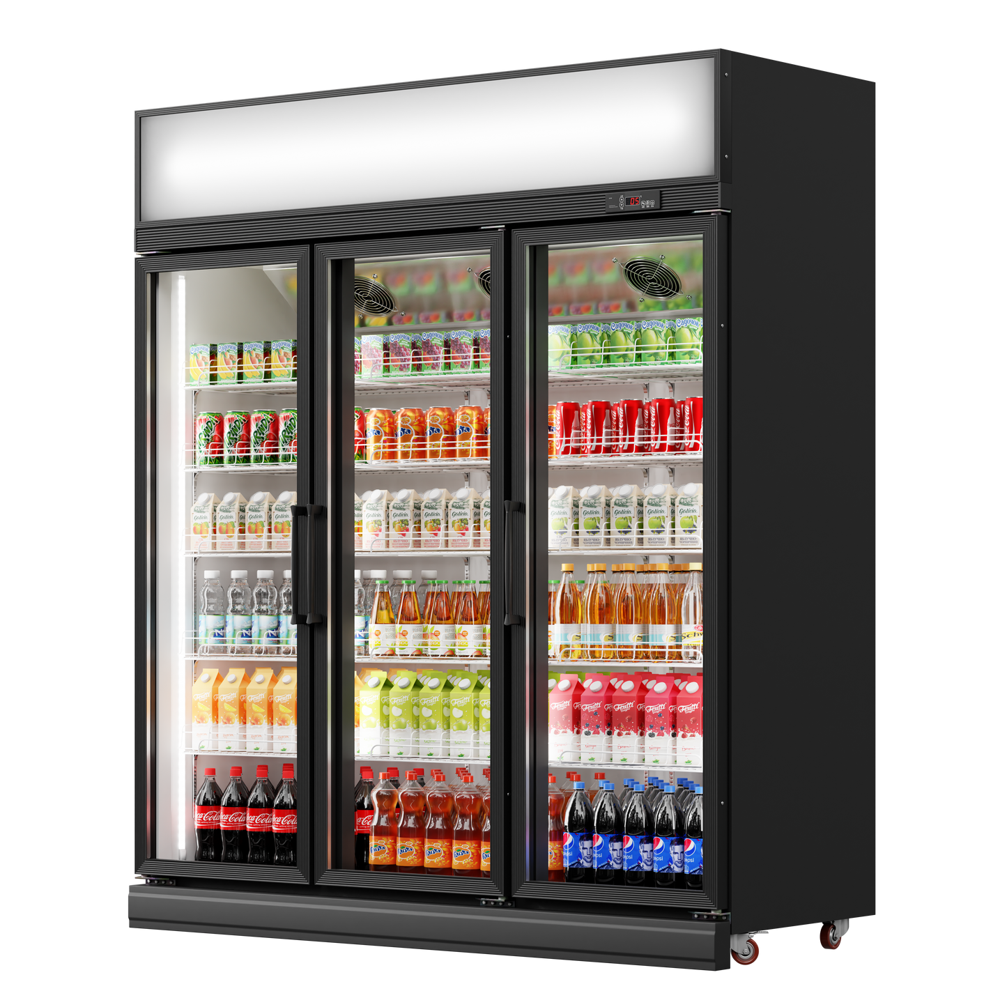 Glass Door Upright Chiller – 400L to 2400L, Multiple Sizes Available