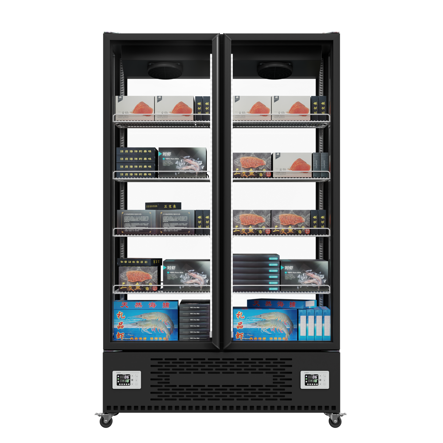 360° Glass Display Chiller – 440L & 880L Capacity Options