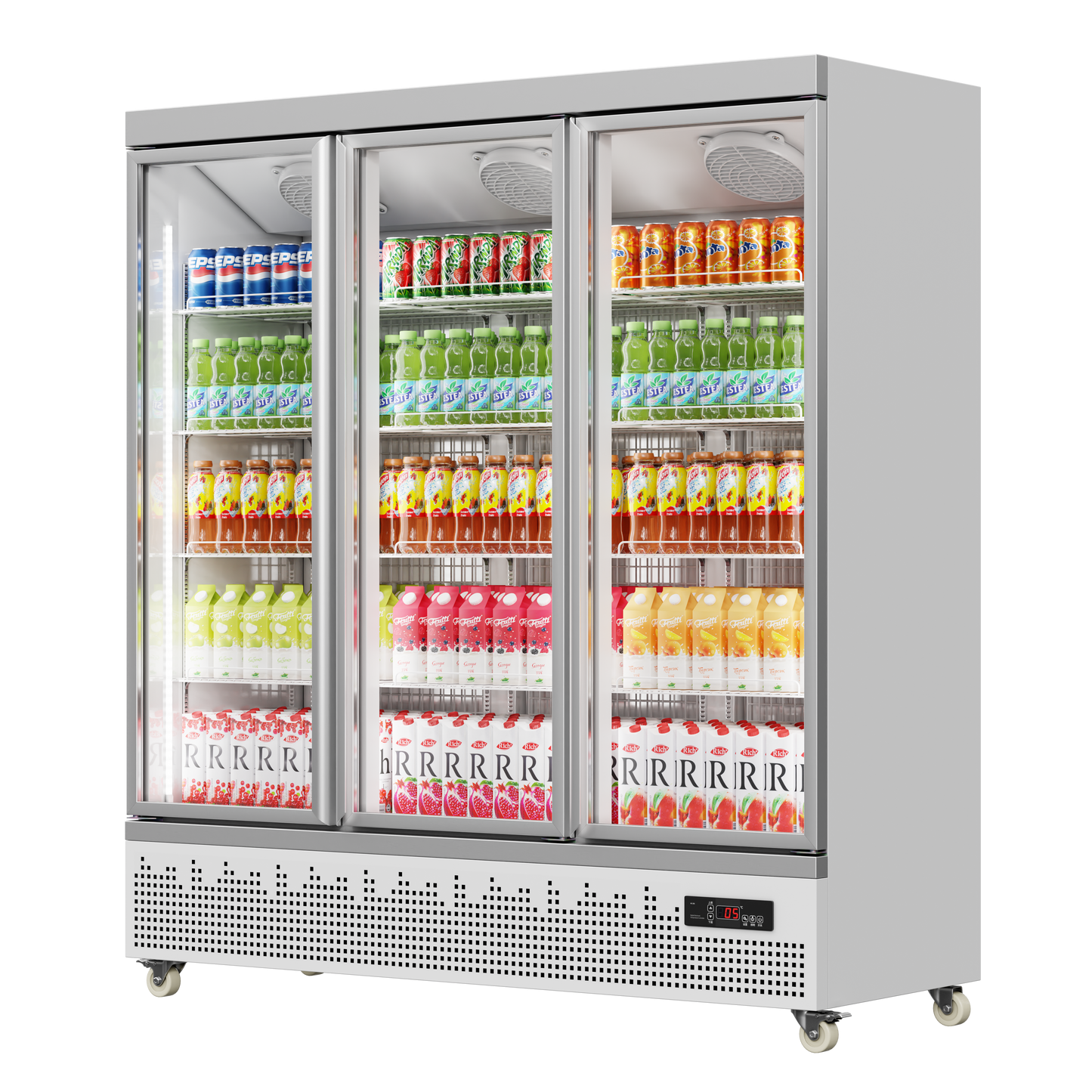 Under-mounted Upright Freezer with Glass Doors – 450L to 1900L Capacity