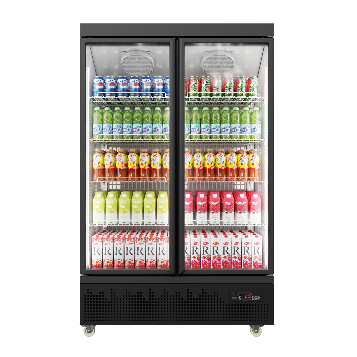 Under-mounted Upright Freezer with Glass Doors – 450L to 1900L Capacity