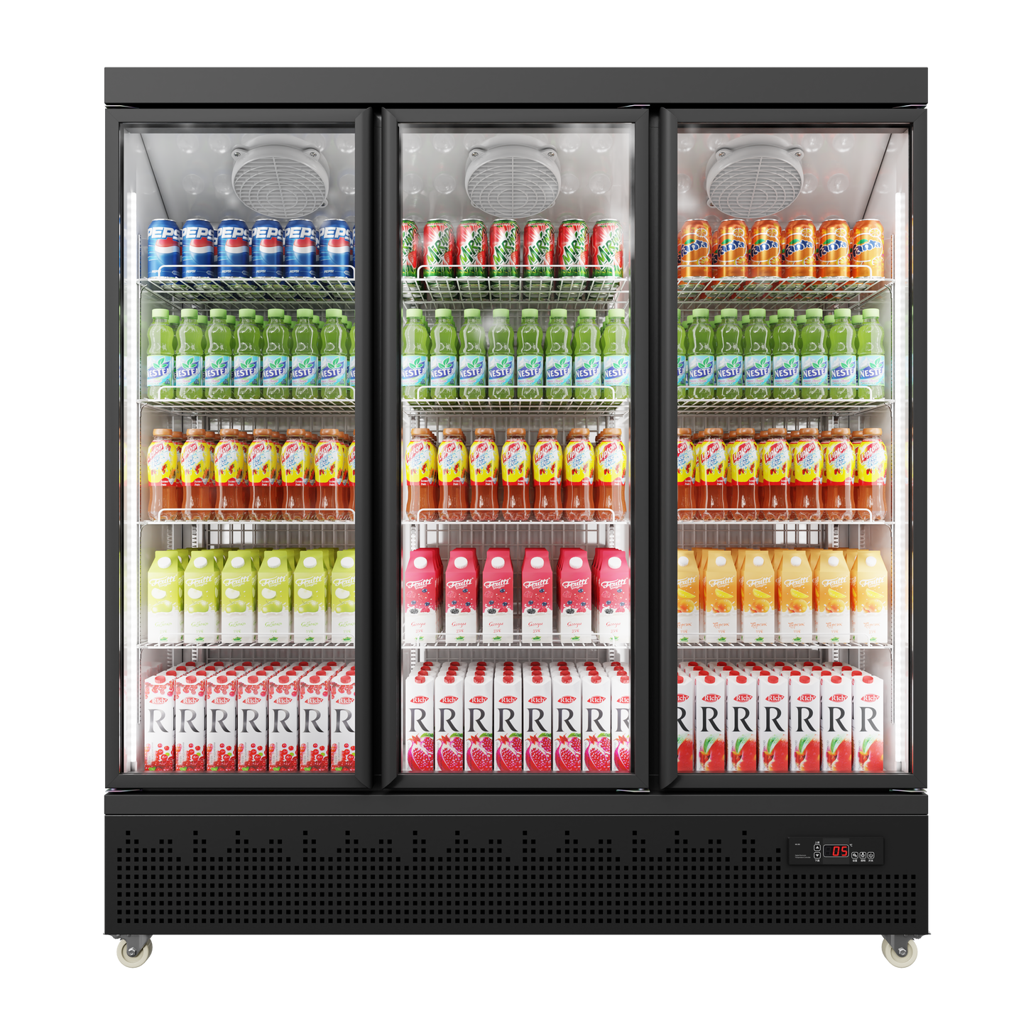 Under-mounted Upright Freezer with Glass Doors – 450L to 1900L Capacity