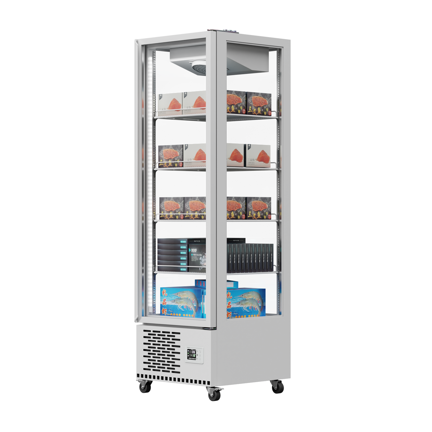 360° Glass Display Chiller – 440L & 880L Capacity Options