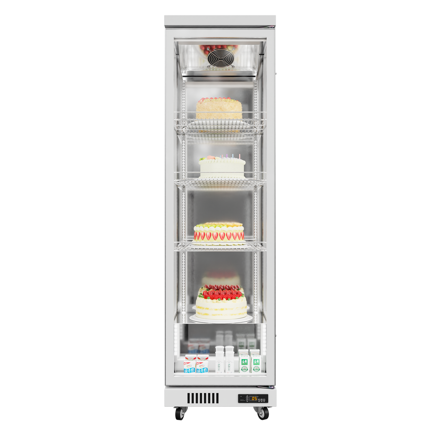 3-Sided Glass Display Refrigerator – 380L to 1450L Capacity