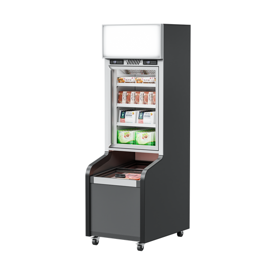 Combi Island Chiller and Freezer – Dual Temperature Display Cabinet