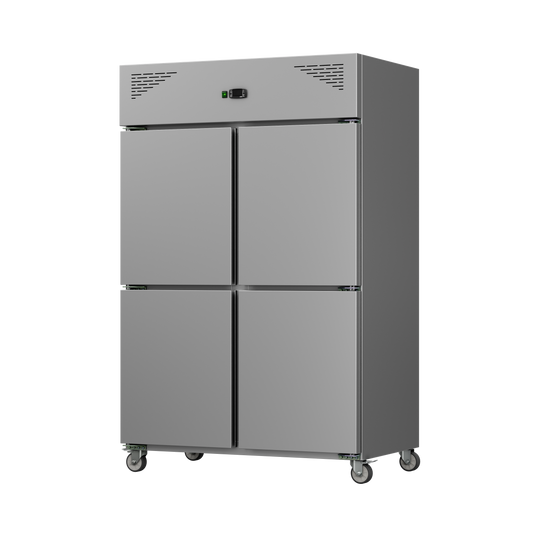 Four Door Stainless Upright Chiller / Freezer – 1150L–1285L