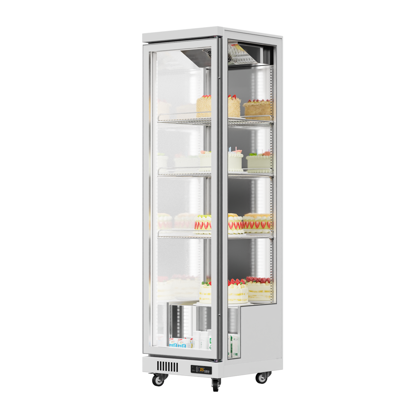 3-Sided Glass Display Refrigerator – 380L to 1450L Capacity