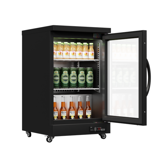 Back Bar Glass Door Chiller – 100L to 300L, Swing or Sliding Door Options