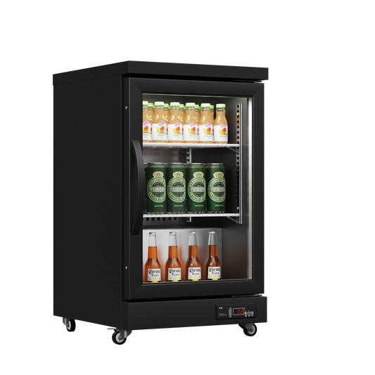 Back Bar Glass Door Chiller – 100L to 300L, Swing or Sliding Door Options