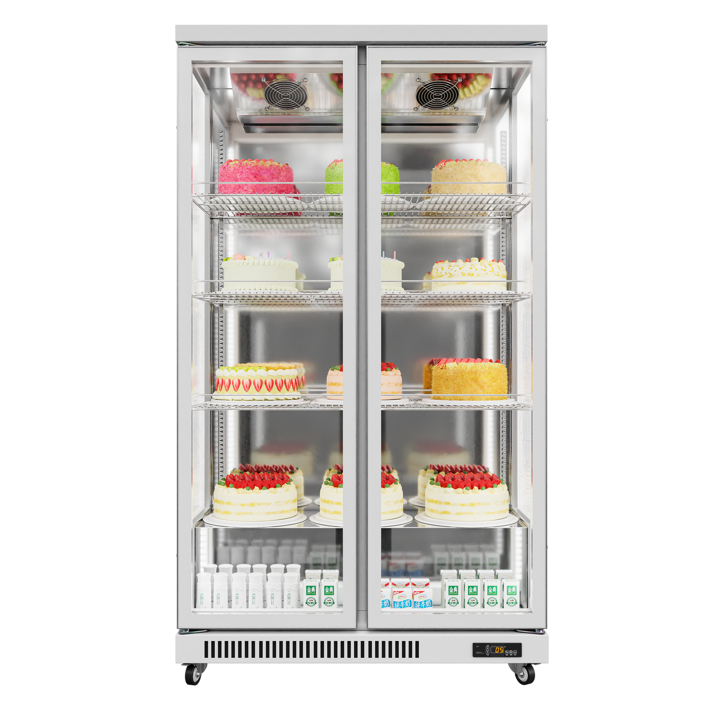 3-Sided Glass Display Refrigerator – 380L to 1450L Capacity