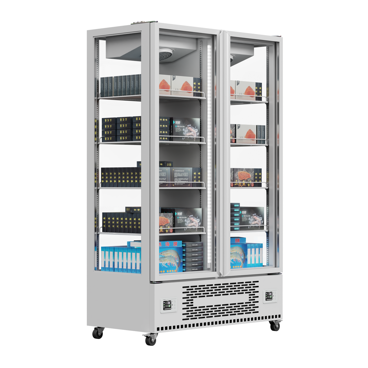 360° Glass Display Chiller – 440L & 880L Capacity Options