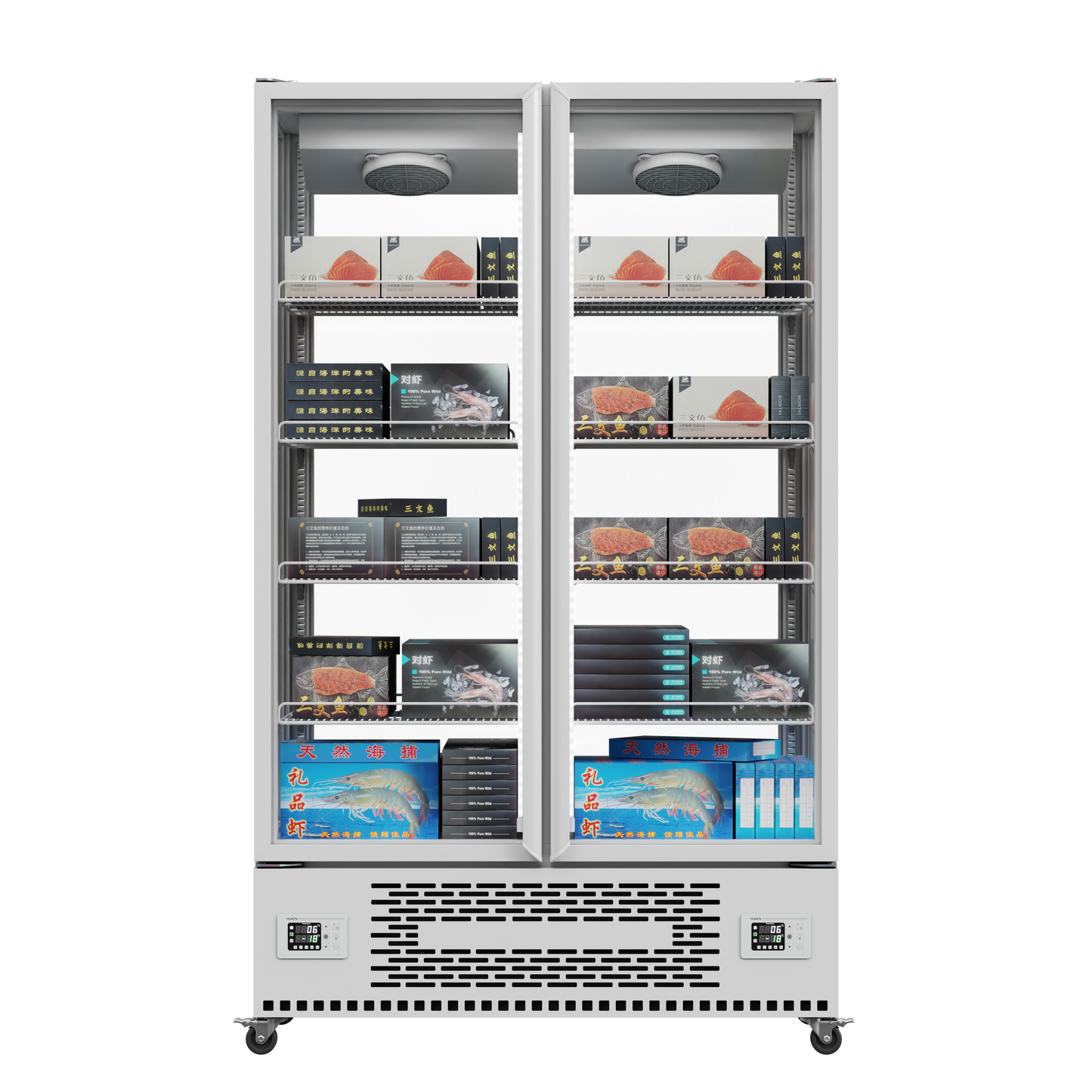 360° Glass Display Chiller – 440L & 880L Capacity Options