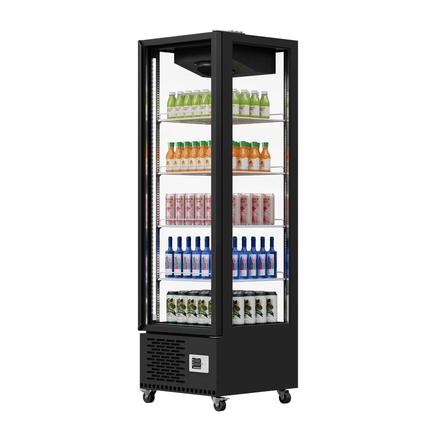 360° Glass Display Chiller – 440L & 880L Capacity Options