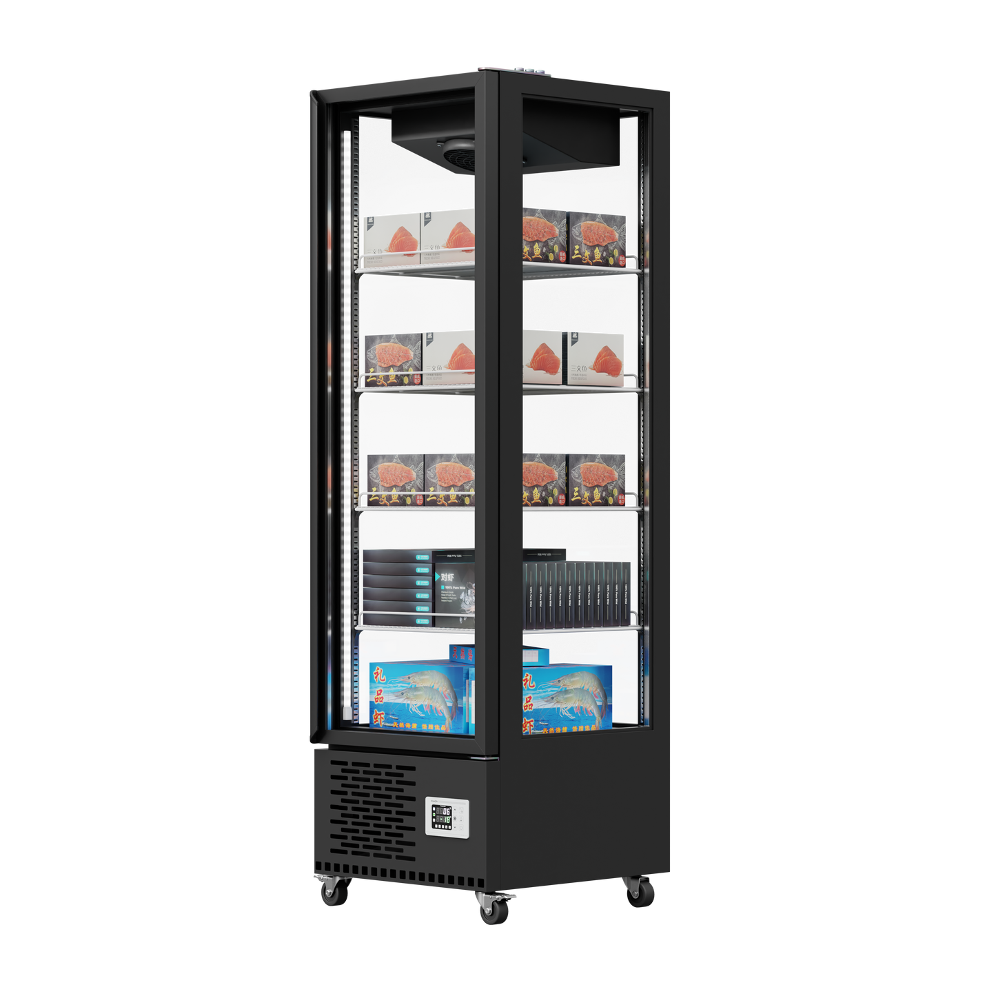 360° Glass Display Chiller – 440L & 880L Capacity Options