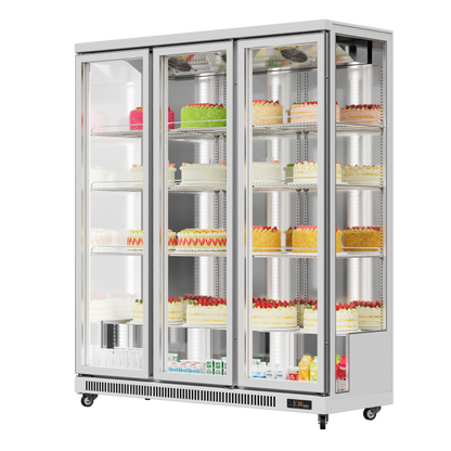 3-Sided Glass Display Refrigerator – 380L to 1450L Capacity