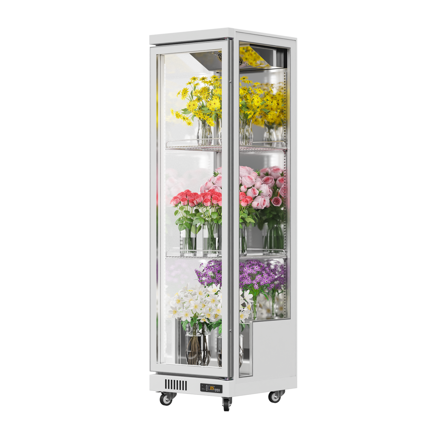 3-Sided Glass Display Refrigerator – 380L to 1450L Capacity