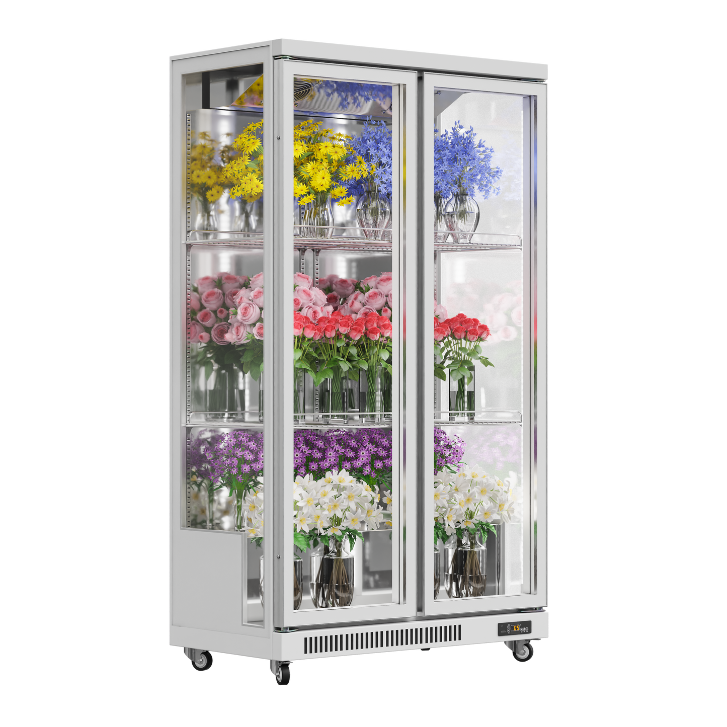 3-Sided Glass Display Refrigerator – 380L to 1450L Capacity