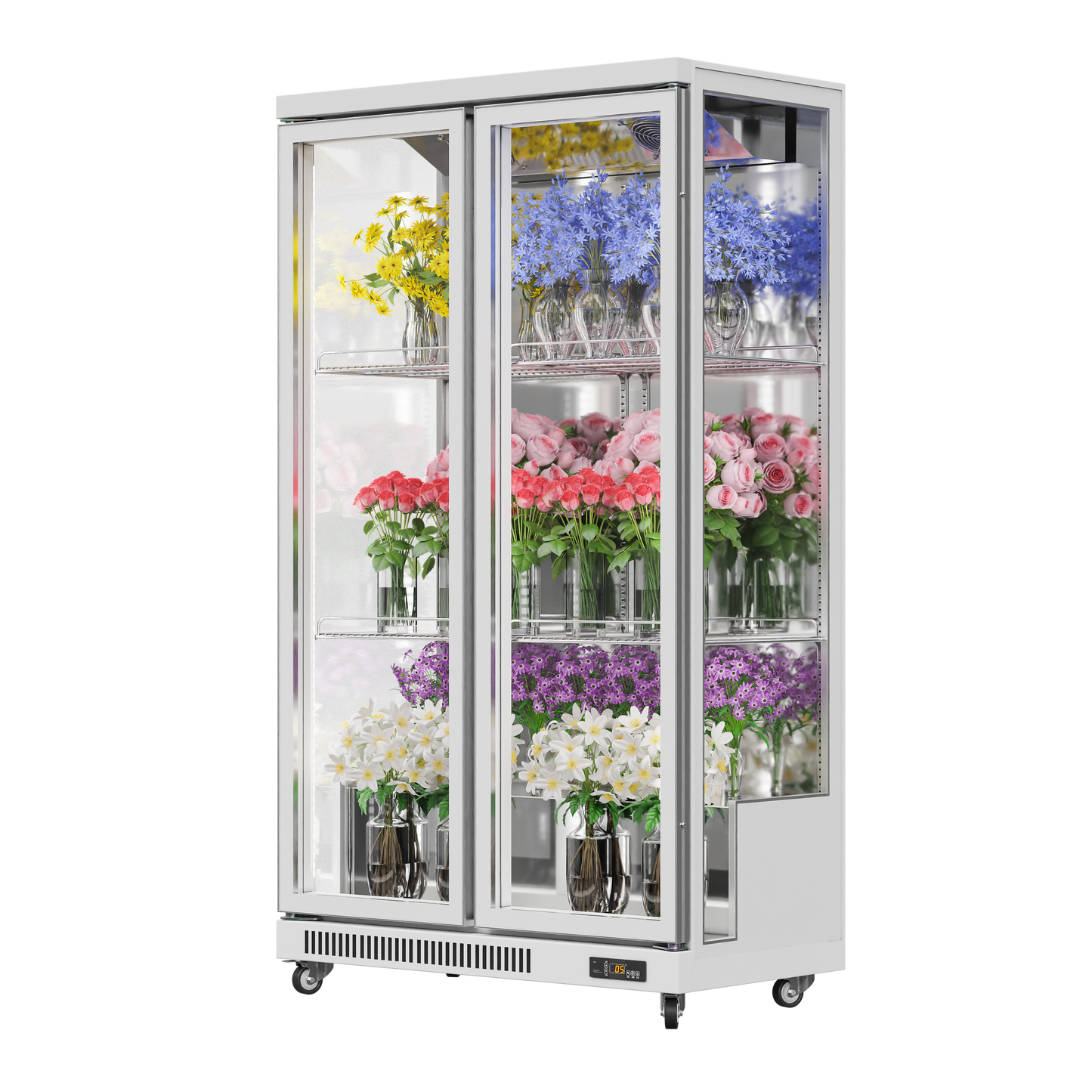 3-Sided Glass Display Refrigerator – 380L to 1450L Capacity