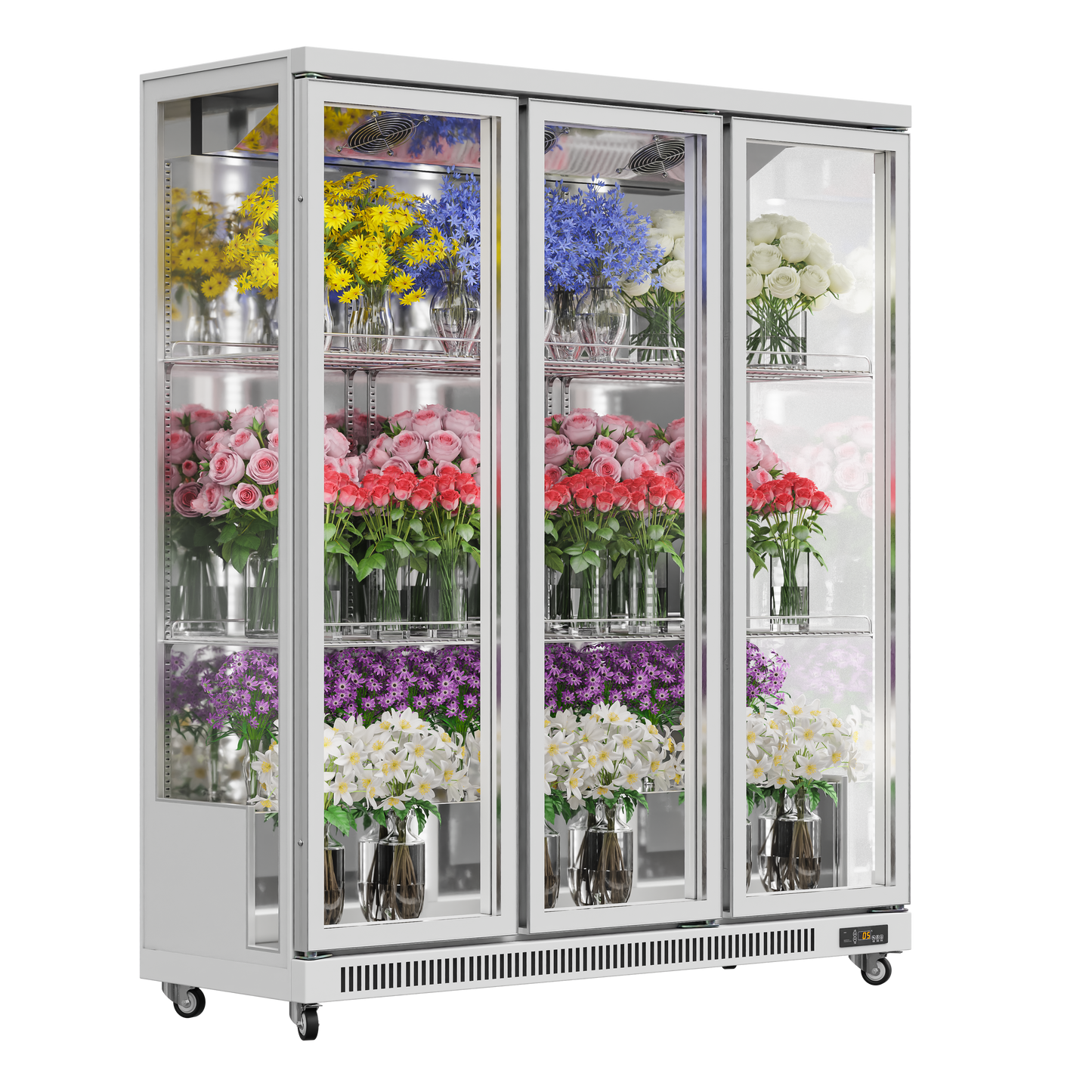 3-Sided Glass Display Refrigerator – 380L to 1450L Capacity