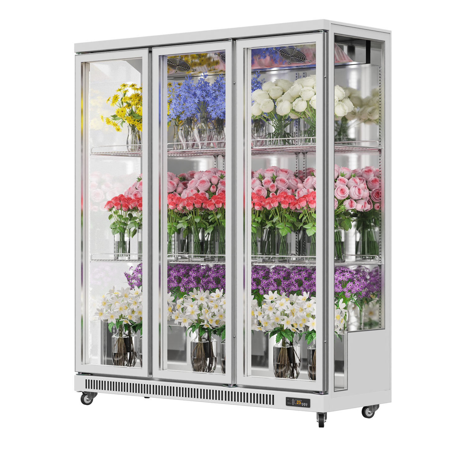 3-Sided Glass Display Refrigerator – 380L to 1450L Capacity